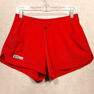 Original Watermen Womens Drawstring Swimming Trunks Sz.M/Red/Lifeguard Style USA